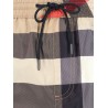 Nylon swim trunk with Check print