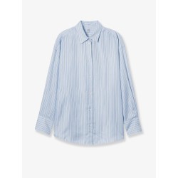Silk shirt with striped pattern