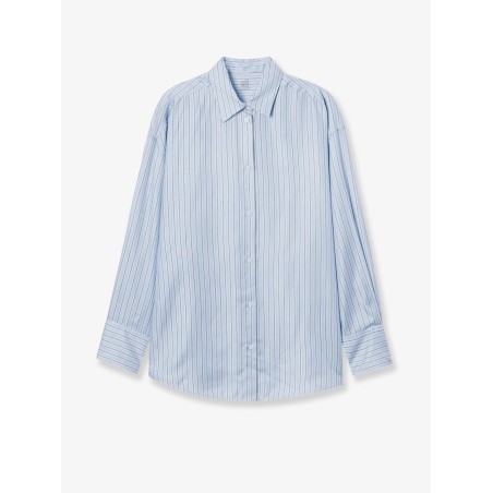 Silk shirt with striped pattern