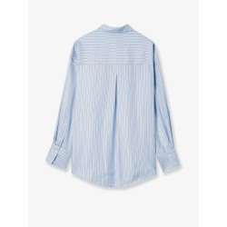 Silk shirt with striped pattern