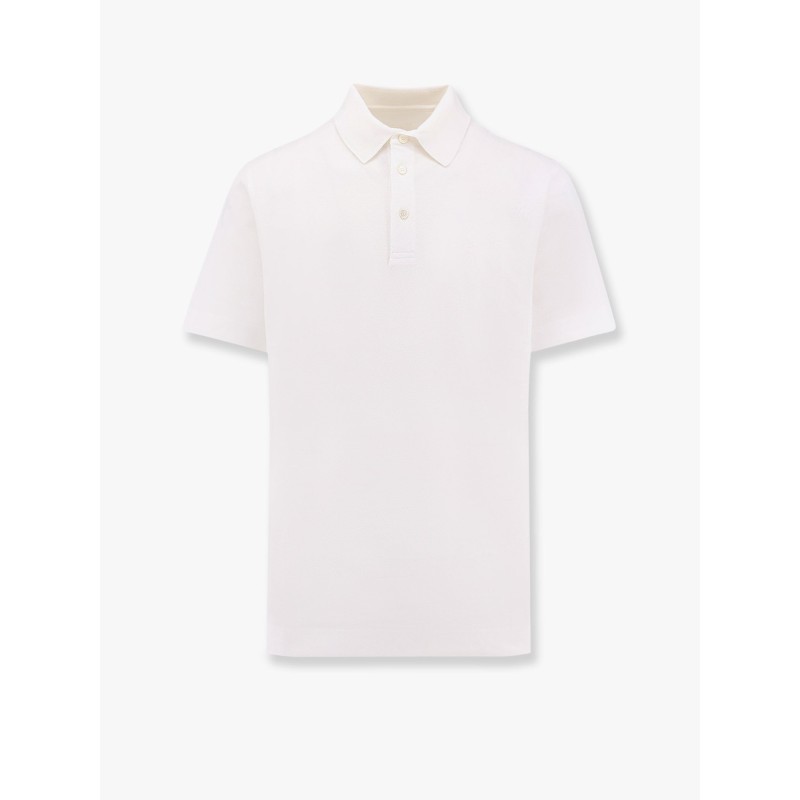 Piqué cotton polo shirt with 4g embroidery