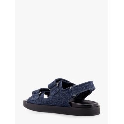 Strap flat denim sandals