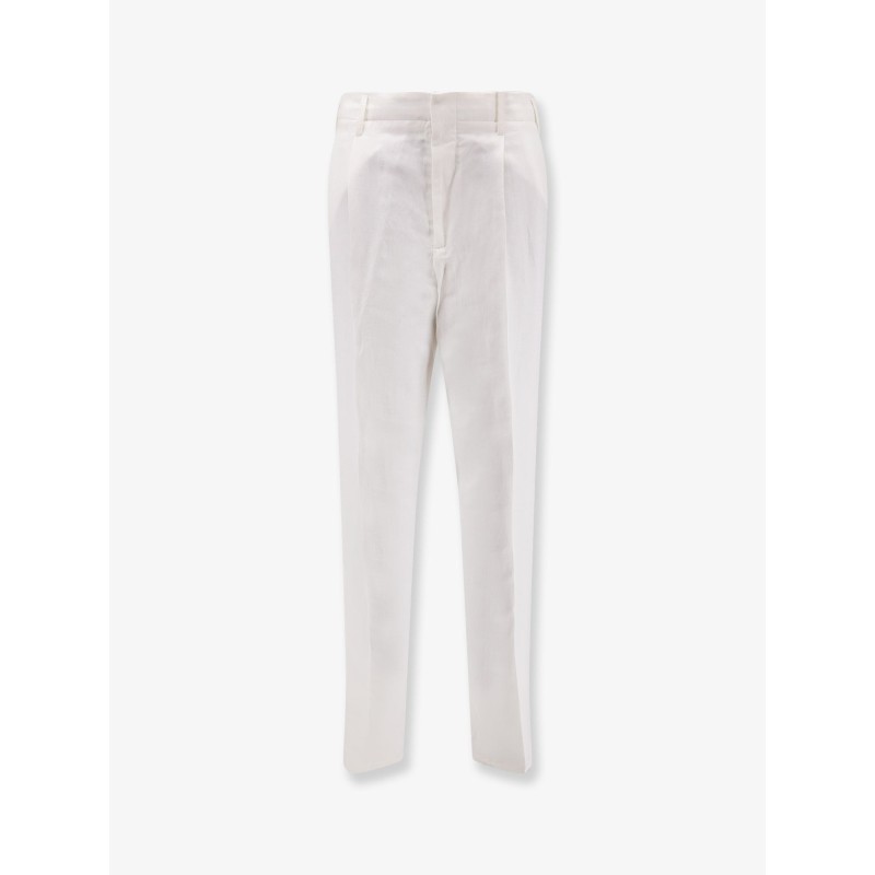 Linen and cotton trousers