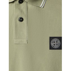 Stretch organic cotton polo shirt