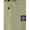Stretch organic cotton polo shirt