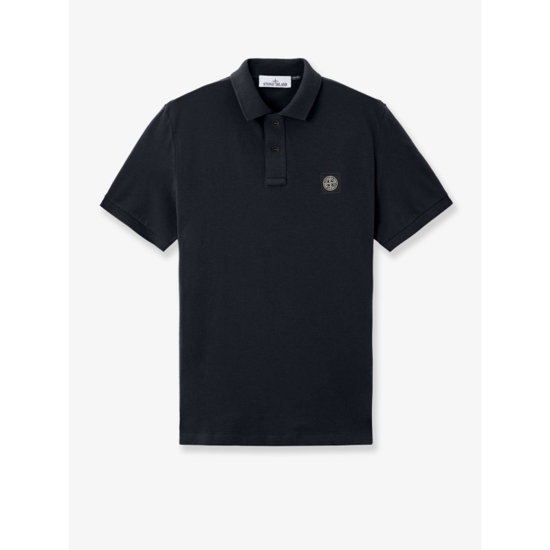 Stretch organic cotton polo shirt