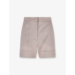 Virgin wool, mohair and wool blend bermuda shorts
