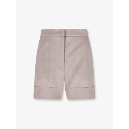 Virgin wool, mohair and wool blend bermuda shorts