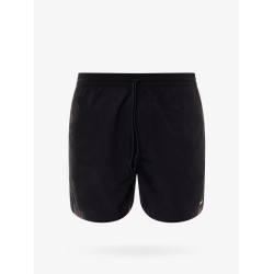 Nylon swim trunk with embroidered logo