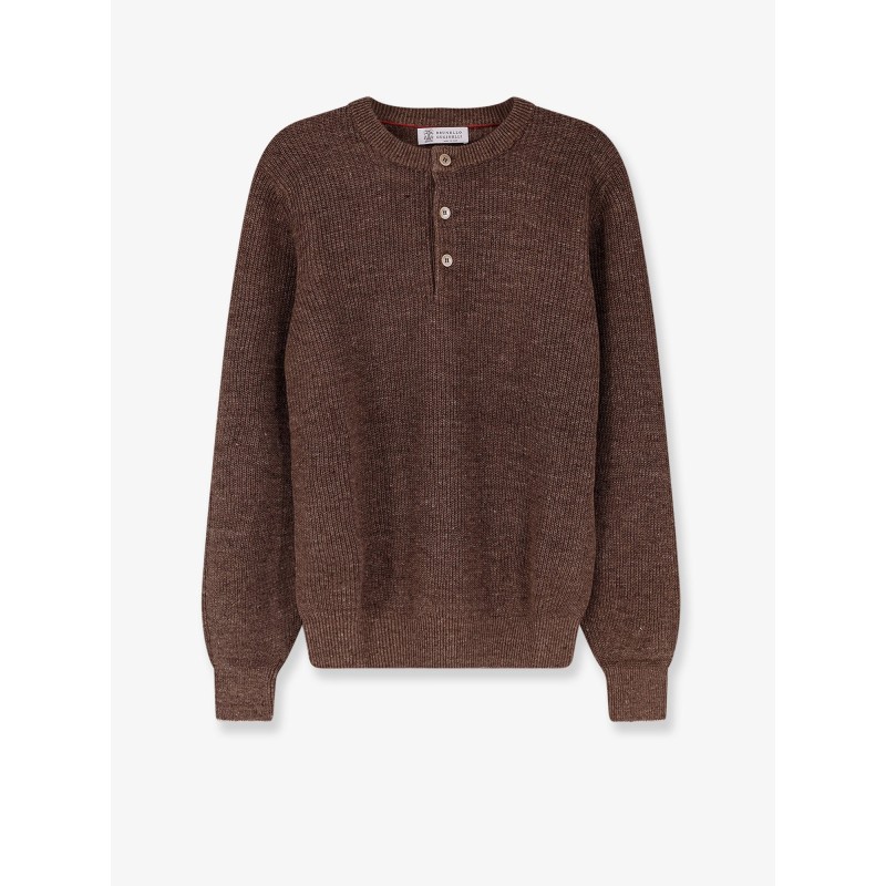 Linen and cotton sweater