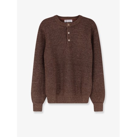 Linen and cotton sweater