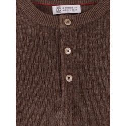 Linen and cotton sweater