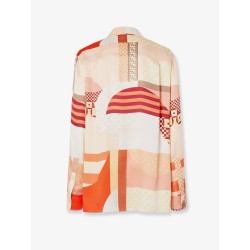 Patchwork silk shirt