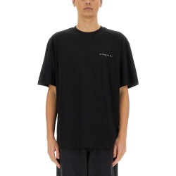 "THIS IS AUTHENTIC" MASK PRINT T-SHIRT