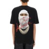 "THIS IS AUTHENTIC" MASK PRINT T-SHIRT