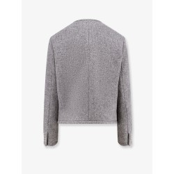 Mélange wool and alpaca blazer