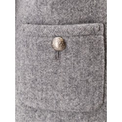 Mélange wool and alpaca blazer