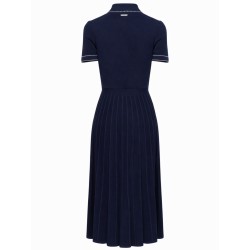 KNITTED POLO SHIRT DRESS