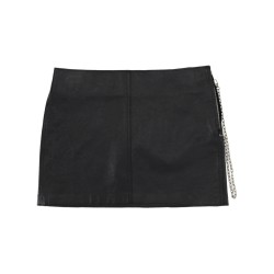 LEATHER MINISKIRT