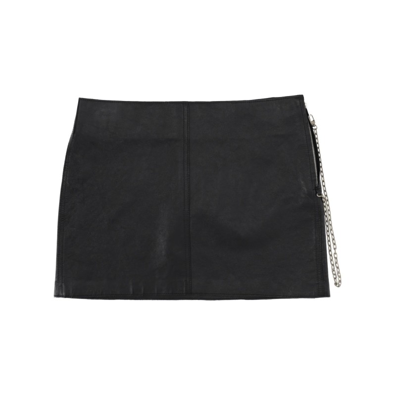 LEATHER MINISKIRT