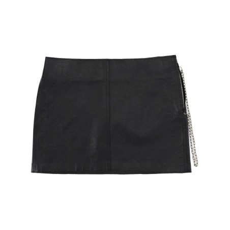 LEATHER MINISKIRT