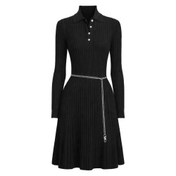 polo shirt dress with belt