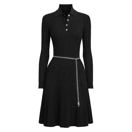 polo shirt dress with belt