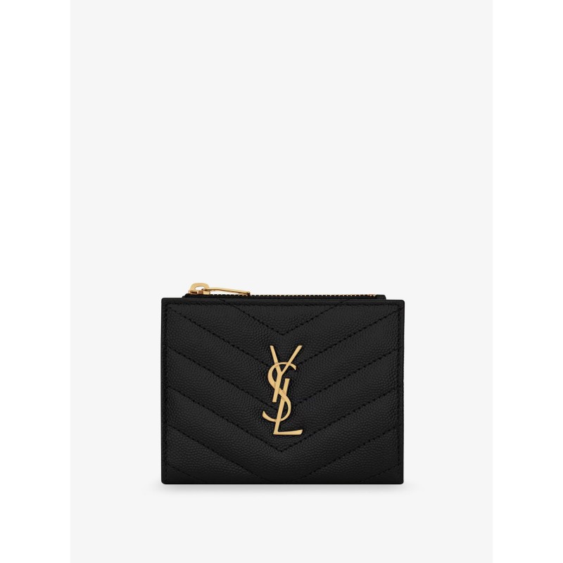 Bi-fold leather wallet