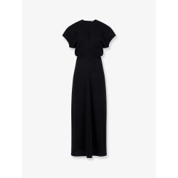 Slouch waist wool dress