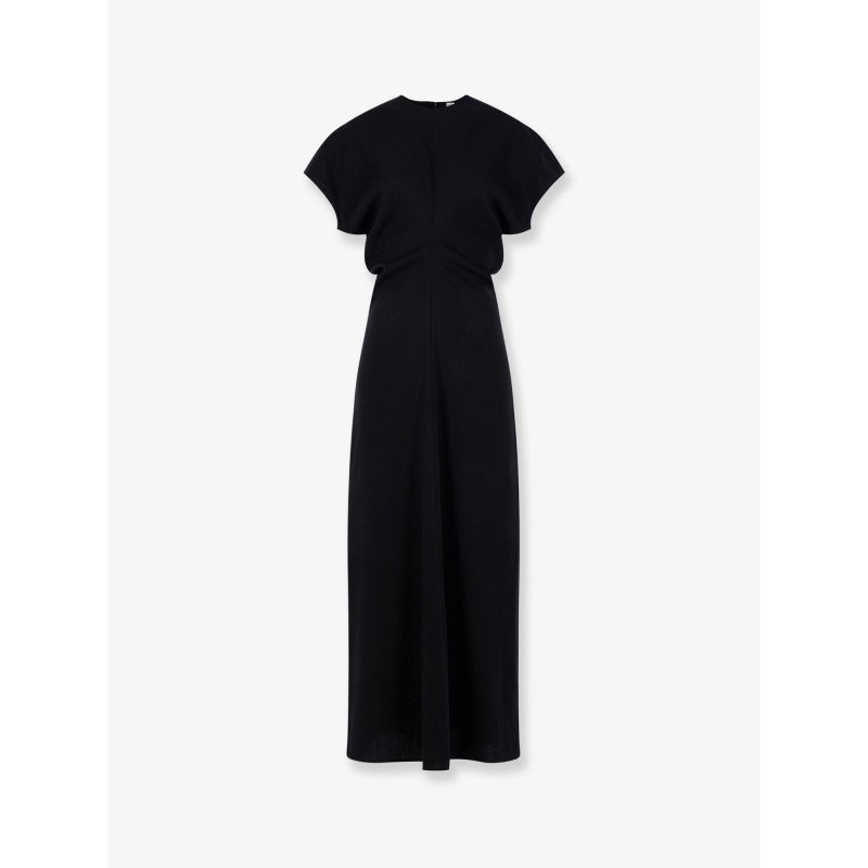 Slouch waist wool dress
