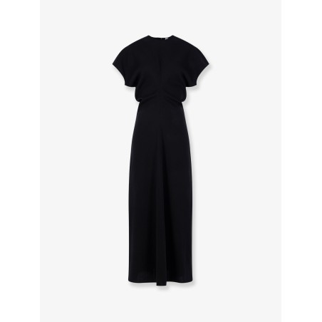 Slouch waist wool dress