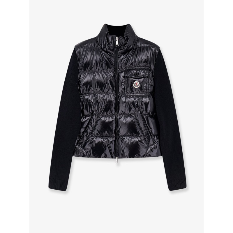 Down Jacket with virgin wool inserts