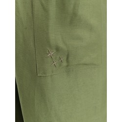 Viscose and linen trousers