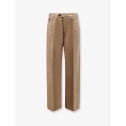 Pleated Chino Slacks Trousers