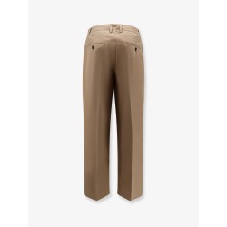 Pleated Chino Slacks Trousers