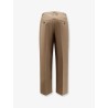 Pleated Chino Slacks Trousers