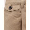 Pleated Chino Slacks Trousers