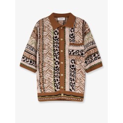 Multicolor knitted shirt