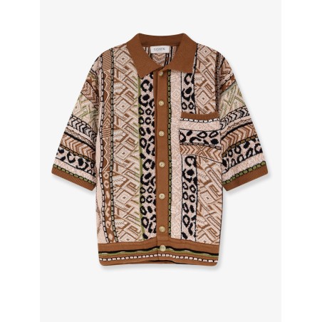 Multicolor knitted shirt