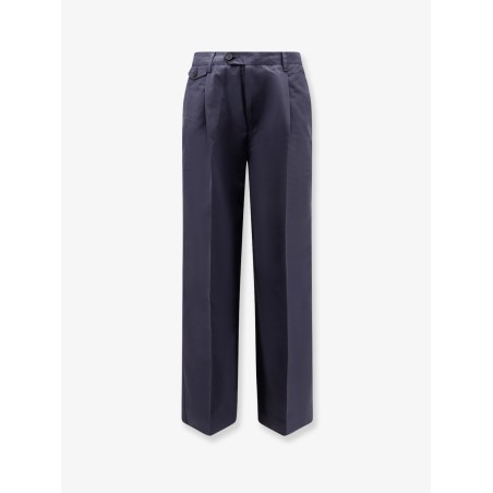 Pleated Chino Slacks Trousers