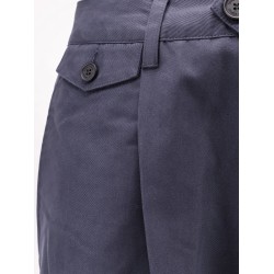 Pleated Chino Slacks Trousers