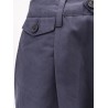 Pleated Chino Slacks Trousers