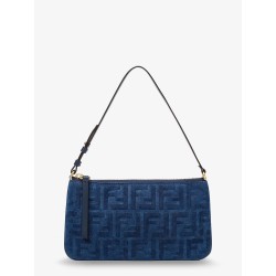 Flat FF fabric shoulder bag