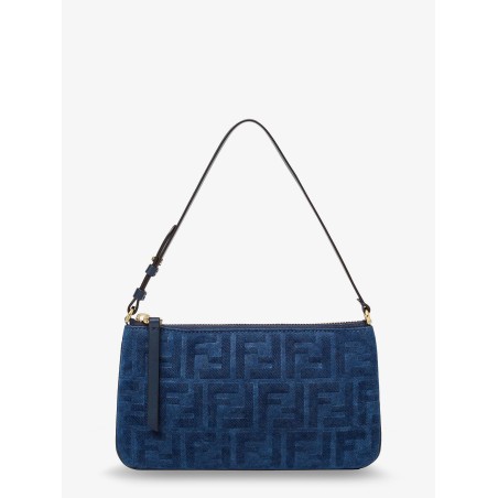 Flat FF fabric shoulder bag