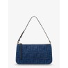 Flat FF fabric shoulder bag
