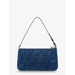 Flat FF fabric shoulder bag
