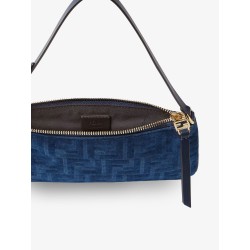 Flat FF fabric shoulder bag