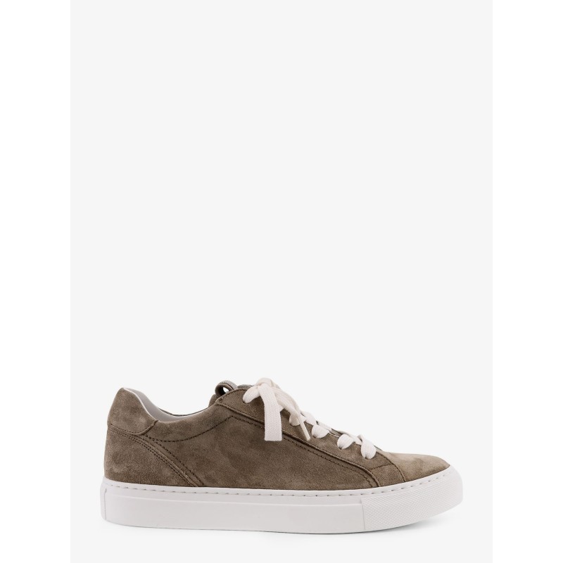 Suede sneakers with Monile details
