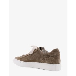 Suede sneakers with Monile details