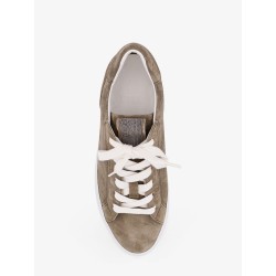 Suede sneakers with Monile details